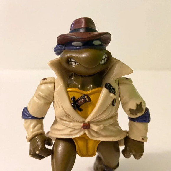 Vintage 1990 Teenage Mutant Ninja Turtle Undercover Donatello TMNT Action Figure - Picture 6 of 12